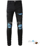 Amiri Blue Gradient Black Jeans