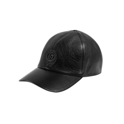 Gucci GG Hat Black Leather Edition