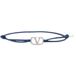 Valentino Garavani V Logo Drawstring Bracelet
