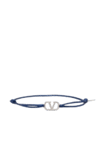 Valentino Garavani V Logo Drawstring Bracelet
