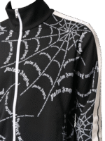 Palm Angels Logo Print Zipped Sweatshirt - Image 3