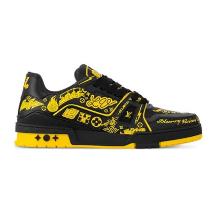 Louis Vuitton Sneakers - Graffiti Black Yellow