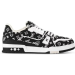 Louis Vuitton Sneakers - Black Monogram Textile