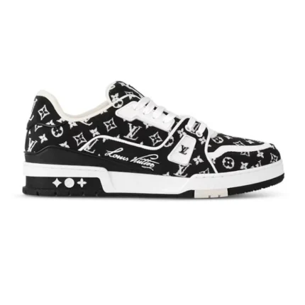 Louis Vuitton Sneakers - Black Monogram Textile