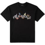 Palm Angels Black Butterfly Collage T-Shirt