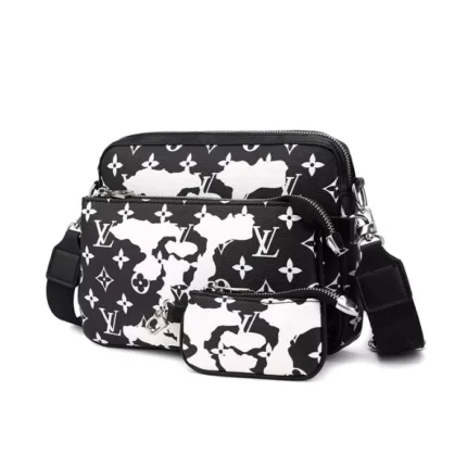 Louis Vuitton Trio Messenger Bag - Black White