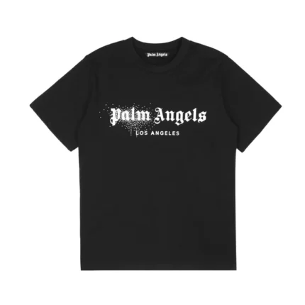 Palm Angels Rhinestone Sprayed Logo T-Shirt