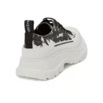 Alexander McQueen Tread Slick Low Lace Up White Black - Image 3