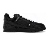 Louis Vuitton Sneakers - Black Embossed Monogram