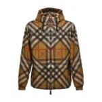 Burberry Checked Hooded Zip-Up Jacket