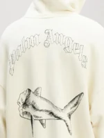 Palm Angels Shark Cotton Hoodie - Image 2