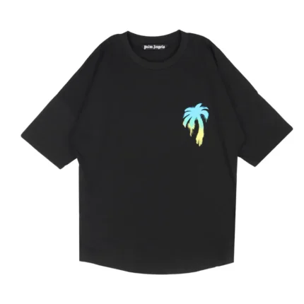 Palm Angels Graffiti Palm Tree T-Shirt