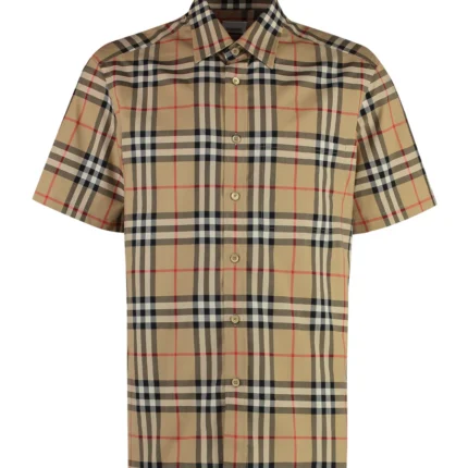 Burberry Checked Cotton Polo Shirt