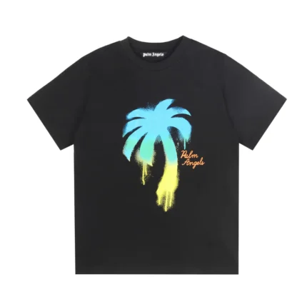Palm Angels Graffiti Palm Tree T-Shirt