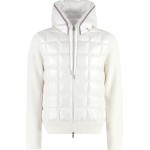 Moncler Cardigan Padded Front Panel White
