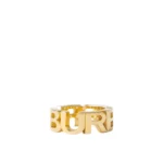 Burberry Gold-Plated Logo Ring