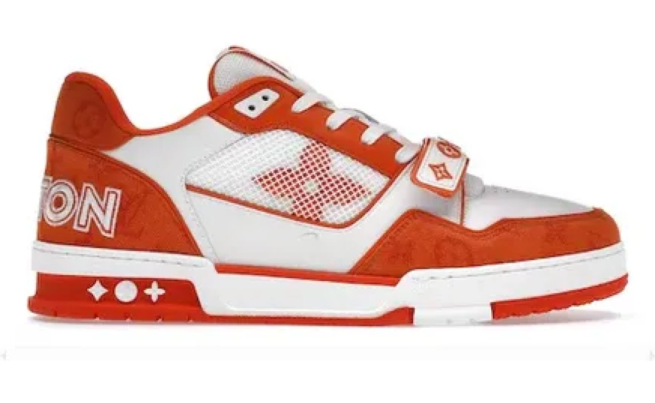 Louis Vuitton Sneakers - Orange Monogram Denim