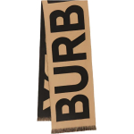 Burberry Fringed Wool-jacquard Scarf