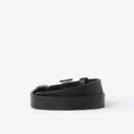 Burberry Leather Silver Logo Bracelet - Image 2