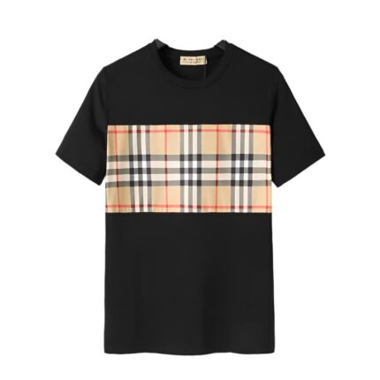 Burberry Check Print T-Shirt