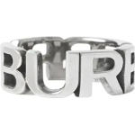 Burberry Palladium-Plated Logo Ring