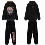 Sp5der Pink! Tracksuit - Black
