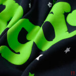 Sp5der Tracksuit - Navy Blue Lime Green - Image 9