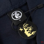 Sp5der Tracksuit - Navy Blue Lime Green - Image 10