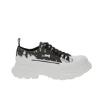 Alexander McQueen Tread Slick Low Lace Up White Black - Image 5