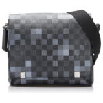 Louis Vuitton Graphite Pixel District Messenger Bag - Black
