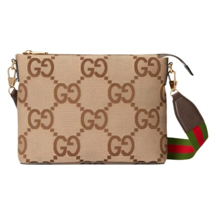 Gucci GG Jumbo Messenger Bag - Beige