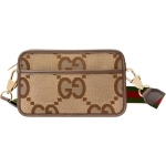 Gucci Jumbo Canvas Mini Bag - Beige