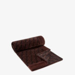 Fendi FF Brown Cotton Reversible Beach Towel - Image 3