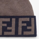Fendi FF Intarsia-knit Beanie - Image 2