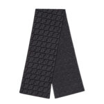 Fendi FF Jacquard Motif Cashmere Scarf
