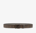 Fendi FF Leather Reversible Belt - Image 2