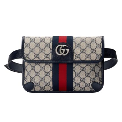 Gucci Ophidia Belt Bag - Navy Blue