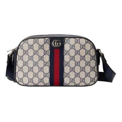 Gucci Ophidia Crossbody Bag - Navy Blue Beige