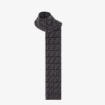 Fendi FF Jacquard Motif Cashmere Scarf - Image 2