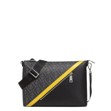 Fendi FF Motif Diagonal Messenger Bag