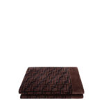Fendi FF Brown Cotton Reversible Beach Towel
