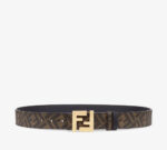 Fendi FF Reversible Leather Belt - Image 2