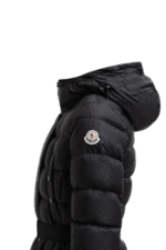 Moncler Khloe Long Down Jacket Black Fur - Image 3