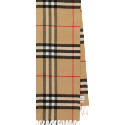 Burberry Cashmere Check Motif Scarf