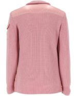 Moncler Women's Pink Paneled Zip-Up Padded Cardigan - Image 2