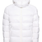 Moncler White Maya Short Down Jacket