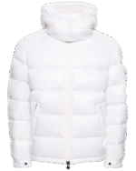 Moncler White Maya Short Down Jacket
