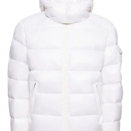 Moncler White Maya Short Down Jacket