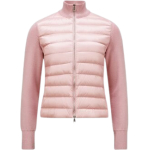 Moncler Women's Padded-Panel Wool Cardigan
