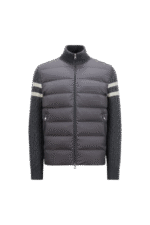 Moncler Padded Wool Zip-Up Cardigan